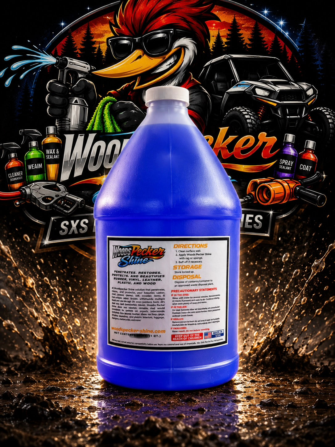 Ｗｏｏｄ  Ｎ  brothers   Prop  Shiner 32oz WOODS Shiner Sprayer – WoodsPecker Shine