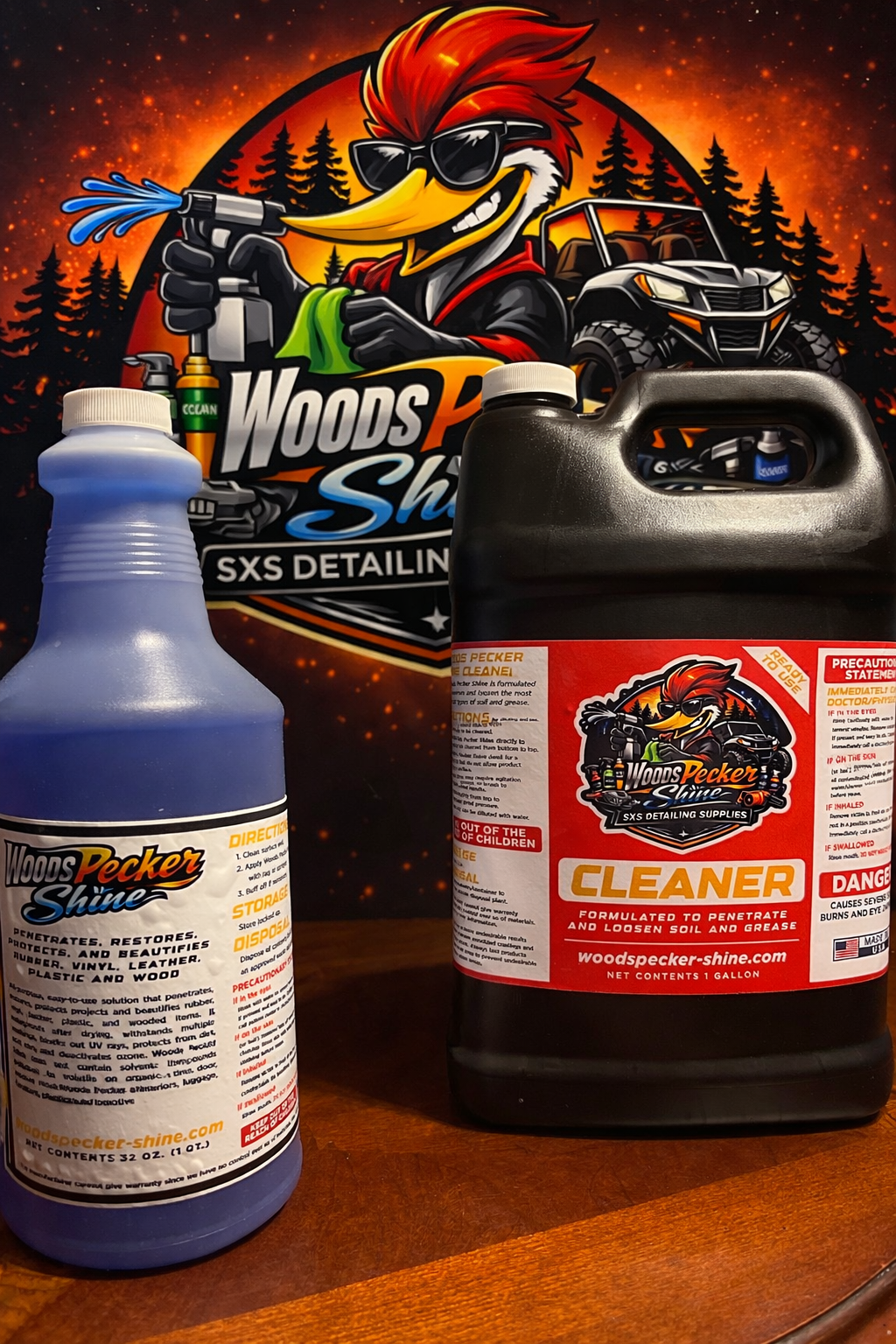 32oz WOODS Shiner Sprayer – WoodsPecker Shine